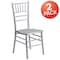 Flash Furniture HERCULES Series Silver Wood Chiavari Chair, PK2 2-XS-SILVER-GG - alternate 5